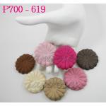 P700 - 619     100 Mixed Pink Brown Cream Daisy Scrapbooking 