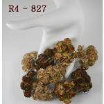 R4 - 827     100 Mixed Brown Handmade Mulberry Paper Roses 