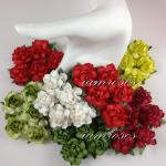 Christmas Mixed Paper Flowers