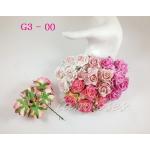 Random Mixed Pink Curly Roses Thailand Paper Flower Iamroses