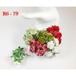 Mixed Christmas Handmade Mulberry Paper Flowers