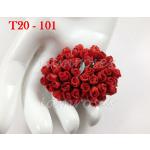 Red Small Semi Open Rose Buds