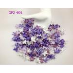 100 Small Mixed Purple Gardenia Curly Petals