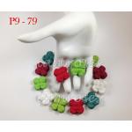 ZP 9 - 79     250 Mini Mixed Christmas Hydrangea Paper Scrapbooking Flowers