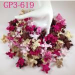 Pink Brown Cream Curly Petals Crafts