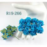 Turquoise Blue Mulberry Small Paper Craft Flowers