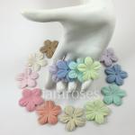 Mixed Soft Pastel Scrapbooking Paper Flowers