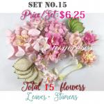 15 Flowers /Leaves/Stament - Custom mix and match order - Please contact us.