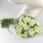 Soft Green Color Paper Flowers