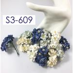 Mixed Navy - Blue Color Cherry Blossoms