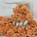 Solid Peach Paper Flowers