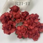  50 Medium 1.5" Solid Red Paper May Roses