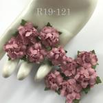 50 Small 1" Solid Dusty Pink May Roses 