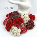 100 Arabian Jasmine (3/4" or 2cm) Mixed All Red - White Flowers