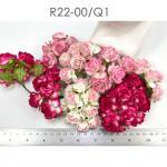 50 Puffy Roses (1-1/4or3cm) Mixed Pink (516/517/518/921)