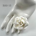 20 Large (2 or 2.5cm) White Romantica Paper Roses