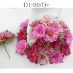 Daisy (1-3/4 or 4.5cm) Original Mixed 5 Solid Pink