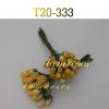 T20- 333     50 Yellow Small Semi Open Rose Buds