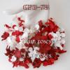 250 Mixed Red White Gardenia Curly Petals 2"/ 5 cm