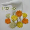 ZQP23 - 48     100 Mixed Yellow Medium Daisy Flowers 