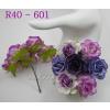 25 Large  2" or 5 cm - Mixed Purple Color Paper Roses