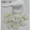 25 White Scrapbooking Curly Paper Flowers 