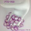 Purple Variegated Small Daisy Scrapbooking Paper Petal flowers