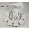 100 White Hydrangea Scrapbooking Die Cut Flowers - Size L