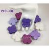 100 Mixed Purple Die Cut Hydrangea Scrapbooking - Size L