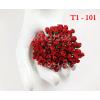 100 Red Mini Artificial Paper Crafts Rosebuds  