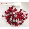 250 Small Mixed Red Gardenia Curly Petals