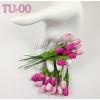 25 Mixed Pink Tulip Paper Craft Flowers