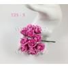T25 - 3 Pink Rose Buds  Handmade Paper flower Thailand Iamroses