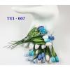 25 Mixed Blue White Tulip Craft Paper Flowers