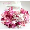 250 Mixed Pink Gardenia Curly Petals Craft