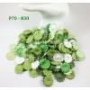 100 Mixed Green White Small Daisy Paper Petal flowers Die Cut