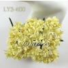 50 Soft yellow Mini Lily Crafts Paper Flowers