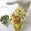 Mixed Yellow Color Crafts Paper Flowers
