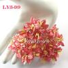 50  Coral Red Color Paper Flowers