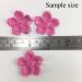 PR21 - 3 (250 Pcs)     250 Pink Rose Petals Scrapbooking Flowers size 3.75 cm