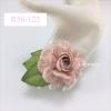 6 Pale Blush Pink Large Mulberry Paper Roses