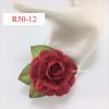 6 Red Large Mulberry Paper Roses