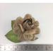 R50 - 148 (6 Pcs)     6 Taupe Large Mulberry Paper Roses