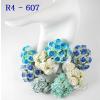 Mixed Blue White Artificial Crafts Handmade Paper Flowers