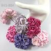 25 Mixed Purple & Pink Color Paper Roses