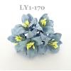 50 Baby Blue Lilly Craft Paper Flowers