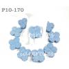 100 Baby Blue Hydrangea Die Cut Flowers - Size L