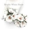 25 Daisy (1-3/4 or 4.5cm) SNOW White Paper Flowers (Pre-Order)
