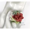 25 Special Hand Dyed Christmas Theme Roses Paper Flowers