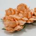 Solid Peach Paper Flowers